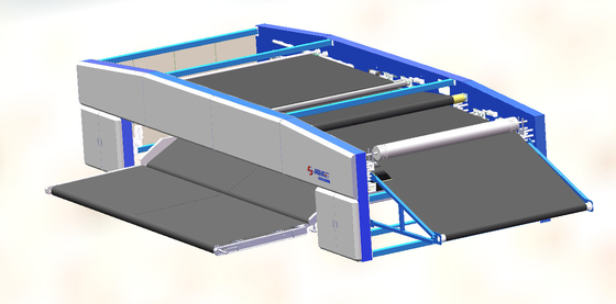 Machine croisée à grande vitesse de rodoir de Hongyi avec 90m/min pour le tissu d'ouate