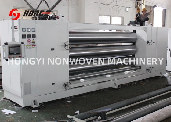 Machine à repasser à trois rouleaux à calandre pour machines textiles non tissées