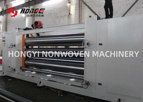Machine à repasser à trois rouleaux à calandre pour machines textiles non tissées