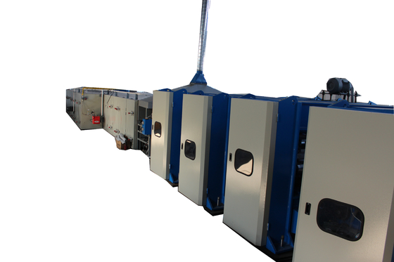 chaîne de production d'ouate du polyester 150kg/H 48 interface de PLC de couleurs