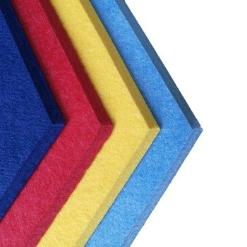 Panneau de mur acoustique de lamelle de polyester écologique pour la décoration de Chambre