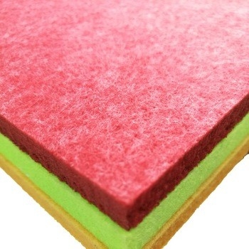 Panneau de mur acoustique de lamelle de polyester écologique pour la décoration de Chambre