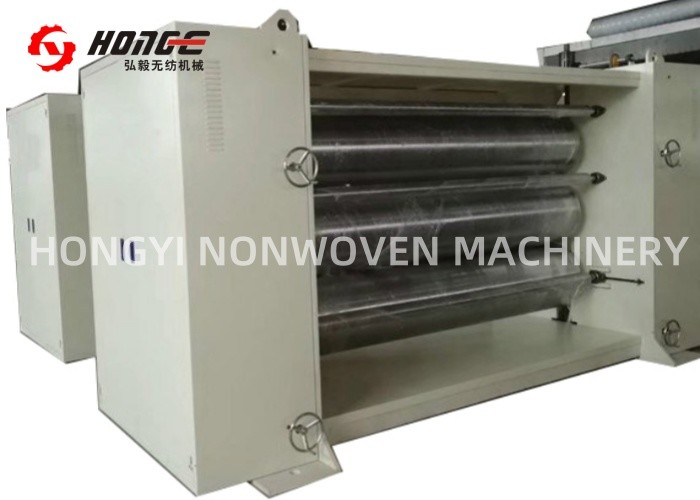 Machine à repasser à calandre à trois rouleaux pour machines textiles non tissées